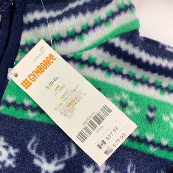GYMBOREE BOY FLEECE PULLOVER 5-6 - Picture 6 of 7